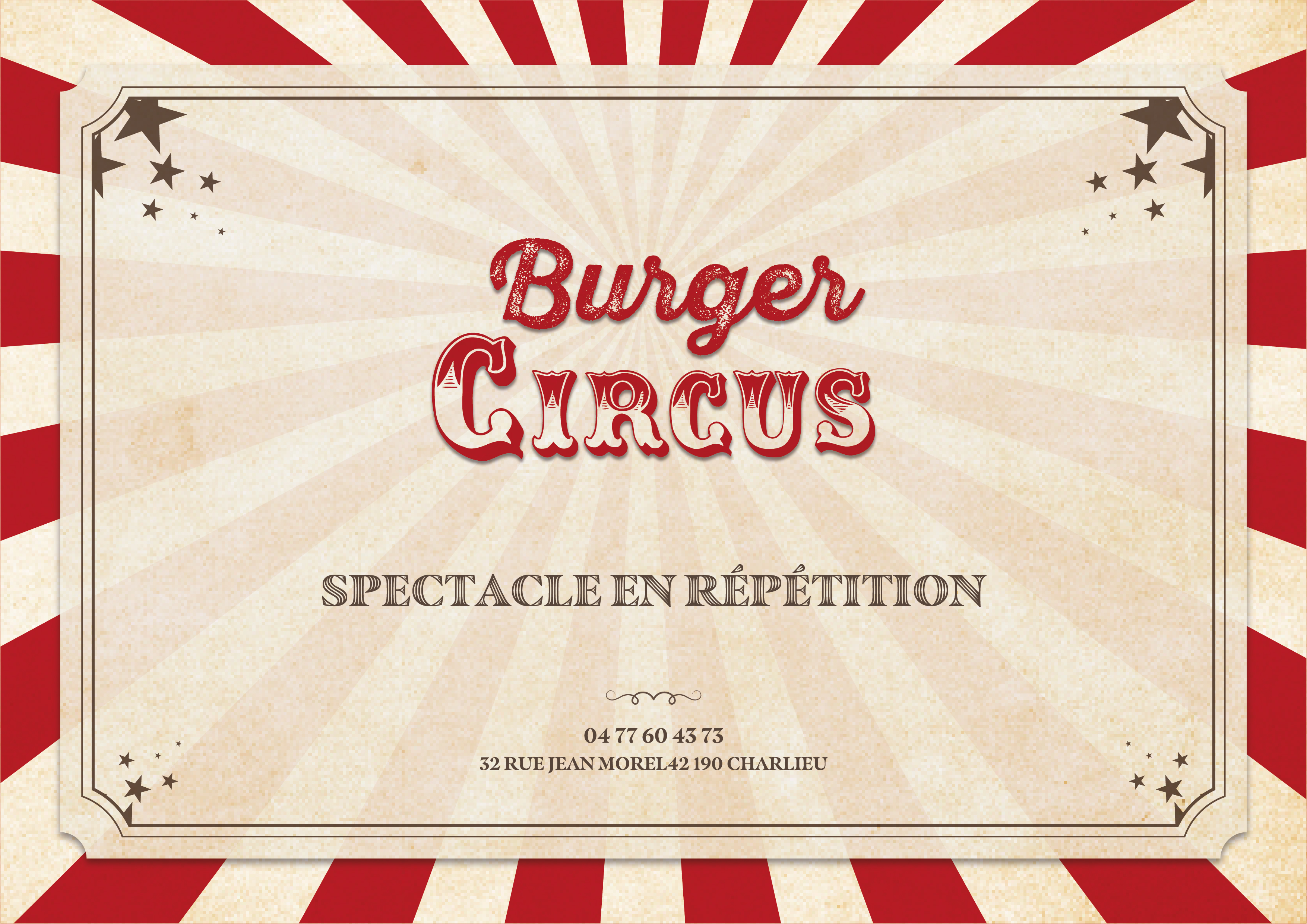 Burger Circus - Spectacle en répétition